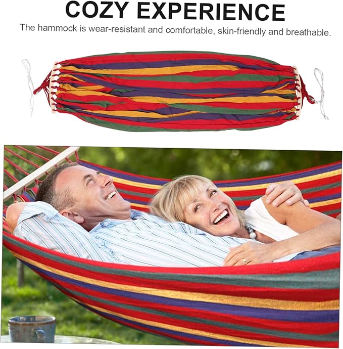 POPETPOP 150kg Load Capacity Rollover Hammock Straps Bug Net for Camping Garden Hiking Beach Travel Family Boys and Girls Relaxation