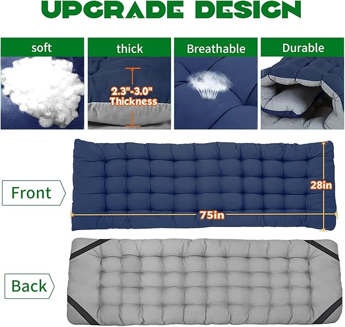 NAIZEA Folding Camping Cots for Adults Portable Cot with Mattress Heavy Duty Outdoor Bed with Carry Bag 1200d Oxford Cloth Sleeping Cots for Camping Office Nap Home Guest Beach Travel