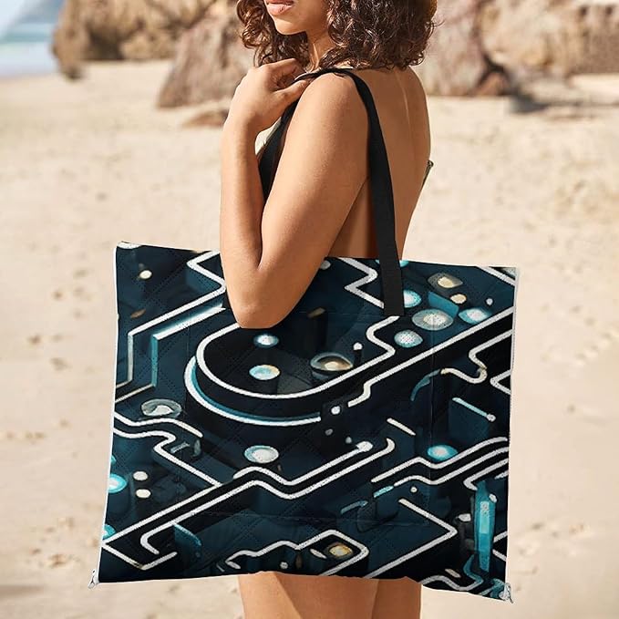 Zipper Coding Pattern Style Picnic Mat Suitable for Travel Camping Park Or Home Use