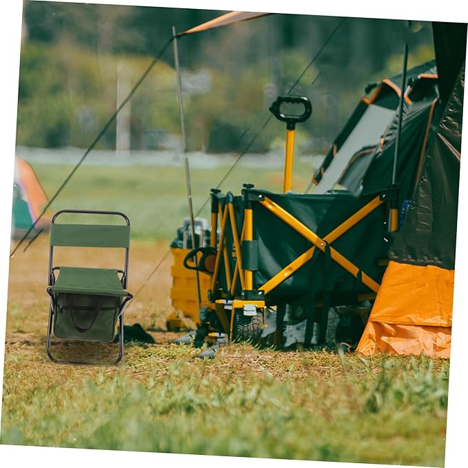 Totority Ergonomic Portable Camping Chair Folding Table Lightweight Picnic Seat Storage