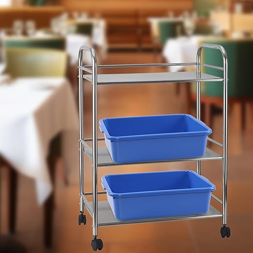 Pekky 5-Pack 8 L Commercial Bus Tubs Small Restaurant Utility Bus Box Blue