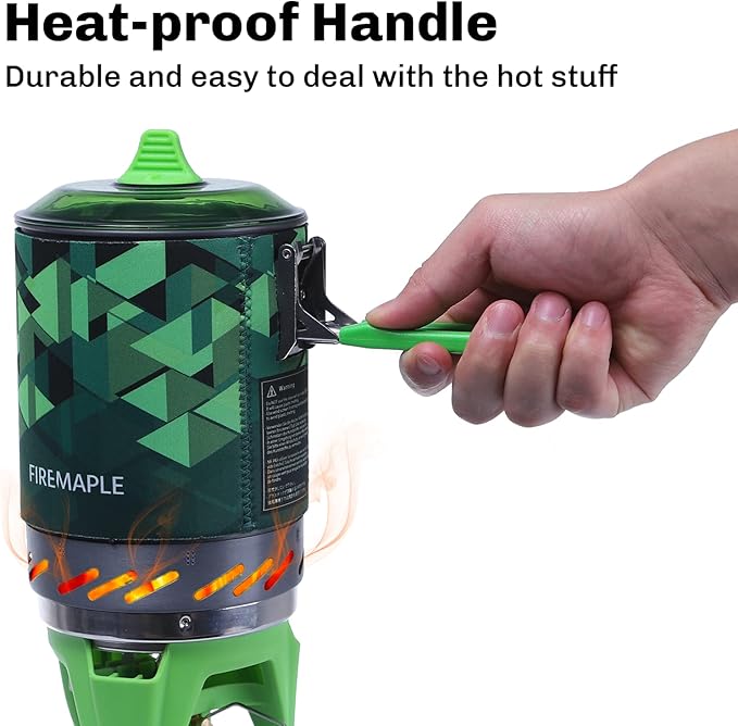 Fire-Maple Fixed Star 2 Backpacking and Camping Stove System - Outdoor Propane Camp Cooking Gear Portable Pot/Jet Burner Set Ideal for Hiking Trekking Fishing Hunting Trips and Emergency Use