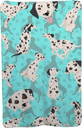 Caroline's Treasures MLM1033TBLT Dalmatian Soft Travel Blanket with Bag Airplane Blanket Indoor Outdoor Camping Blanket for Traveling Picnics Beach Trips Concerts