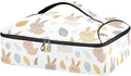 Casserole Carrier Rabbit PatternInsulated Casserole Carrier for Hot or Cold Food Thermal Lunch Tote for Potluck Parties Picnic Beach Fits 9 x 13 Inches Baking Dish