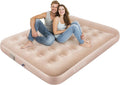 Air Mattress Full with Built-in PumpPortable Inflatable Blow Up Mattress Plus PillowWaterproof Self Inflating Air Bed Guest Bed for Home Camping Hiking Travel Outdoors