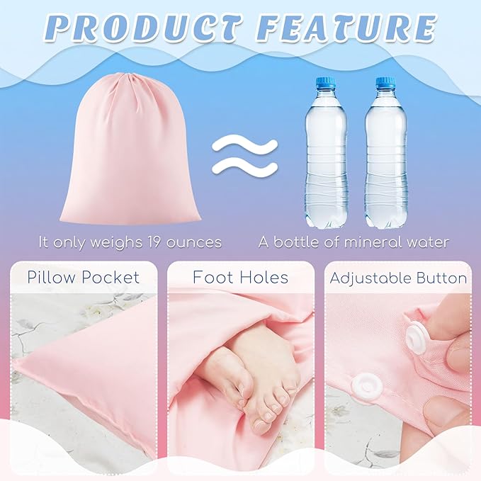 Irenare Self Tan Sleep Sack Reusable Body Self Tanners Lightweight Breathable Tanning Sleeping Sac for Bed Travel Sleeping Bag