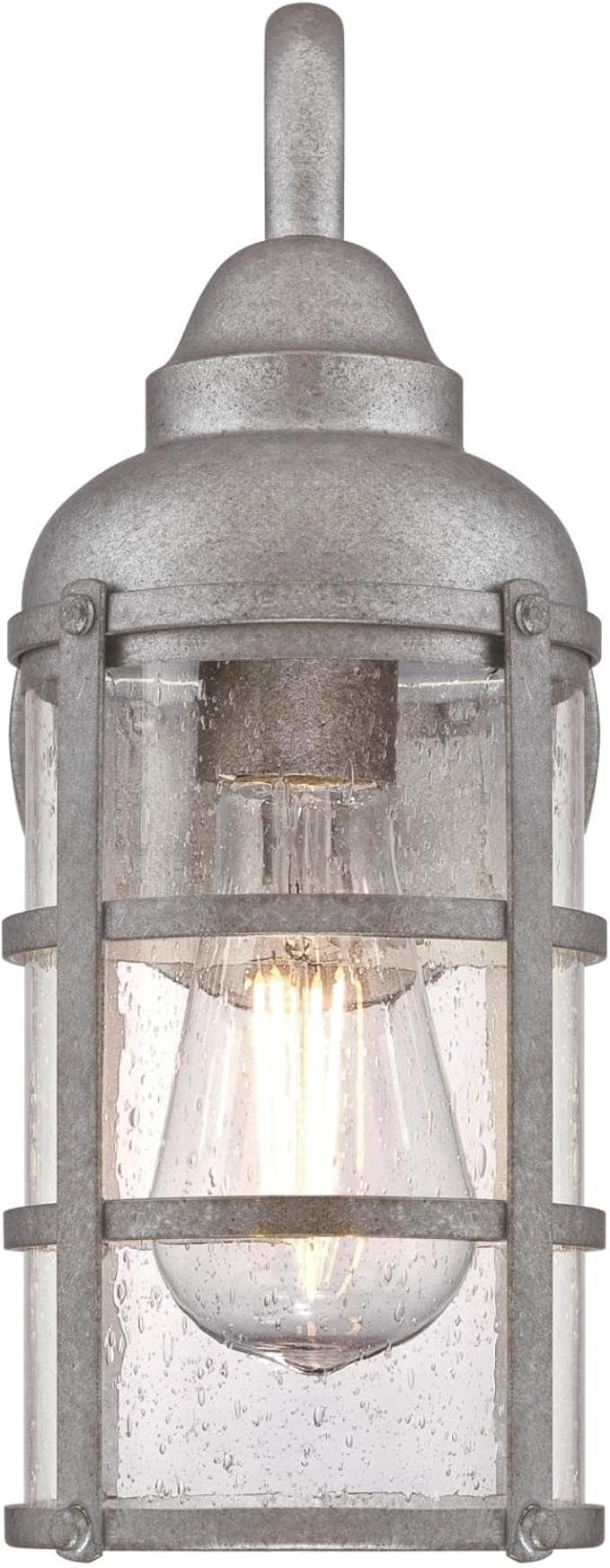Westinghouse 6357700 Rezner One-Light Outdoor Wall Fixture Galvanized Steel