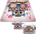 Cute Owls Beach BlanketPortable Waterproof Picnic Blanket58.3''x 58.3'' Extra Large Picnic Mat for BeachCamping Grass Lawn Park Accessorie for Festival BBQ