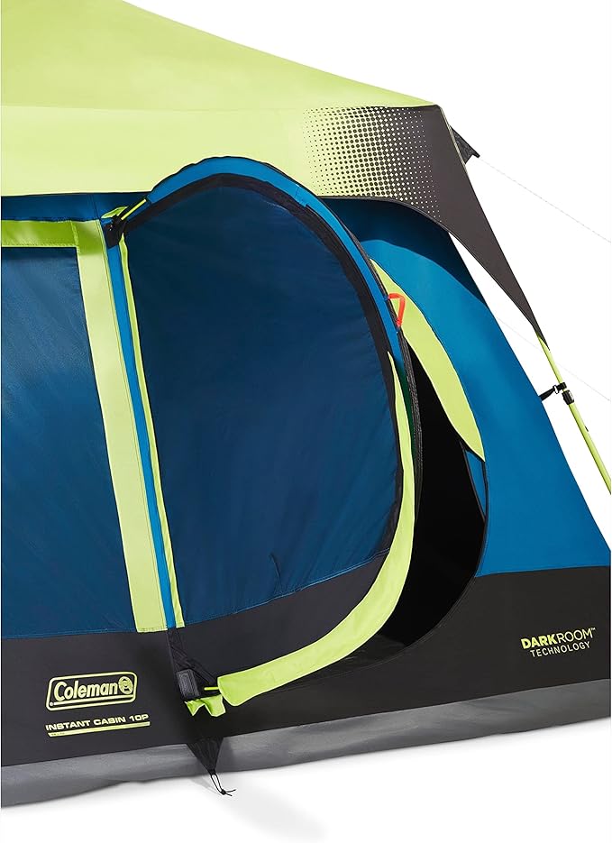 Coleman 4/6/8/10 Person Instant Camping Tent with 1-Minute Setup Large Family Tent with Pre-Attached Poles Air Vent &amp Carry Bag Sets Up in About 60 Seconds