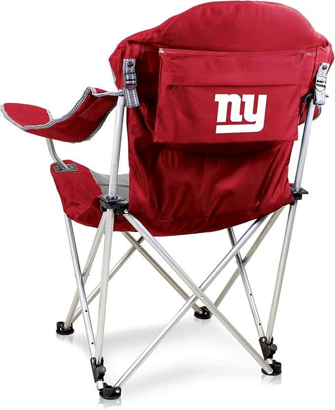 Picnic TIME NFL Unisex-Adult NFL Reclining Camp Chair Beach Chair for Adults Sports Chair with Carry Bag