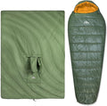 iClimb 1 Hooded 3M Thinsulate Insulation Warm Blanket and 1 3M Thinsulate Insulation Sleeping Bag Ultralight Compact for Adults Outdoor Camping Backpacking Hiking