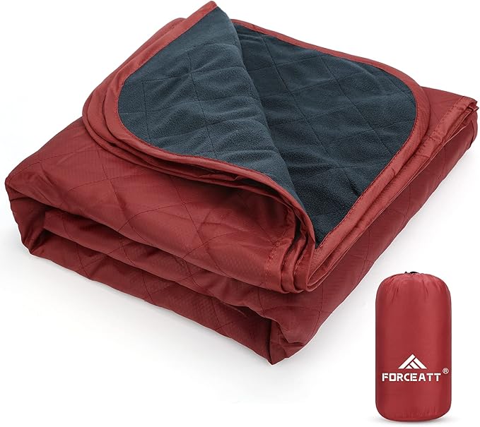 Forceatt Camping Blanket 79 X 57 Large Outdoor Blanket Sandproof Waterproof for Outdoor Festivals Beaches Picnics StadiumCamping Parks Hiking Travel Family Suitable for 4 Seasons.