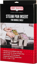 Chef Master Steam Pan Insert for Griddle Shelf Set – Fits 1/3 1/6 &amp 1/9 Steam Pans - Keeps Your Ingredients in One Place - Grill Accessories For Restaurants Diners &amp Food Trucks - Fits 90260
