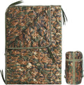 Camo Poncho Liner Army Blanket Military Sleeping Bag with A Compression Carrying Bag for Traveling Hiking Camping Outdoor Survival Car Blanket