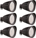 25 Watt LED Spot Light - 3500 Lumens - Color Selectable 30K/40K/50K - 42°Beam - Knuckle Conduit Mount - LED Landscape Flood Light - 80W MH Equivalent UL and DLC Certified (6-Pack)