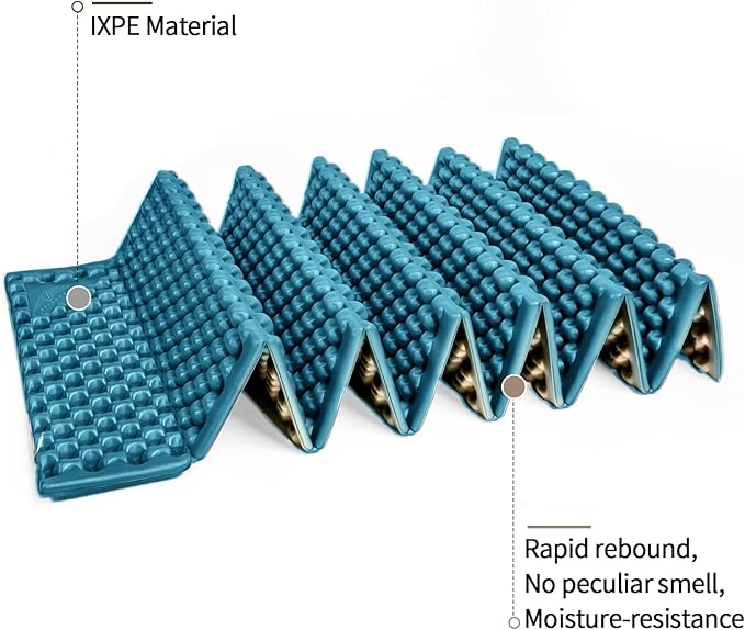 Foam Camping Pads for Hiking Ultralight Closed Cell Mattress Waterproof Soft Mat for Adults Wide Picnic Yoga Mats Folding Sleeping Pad for Outdoor Backpacking