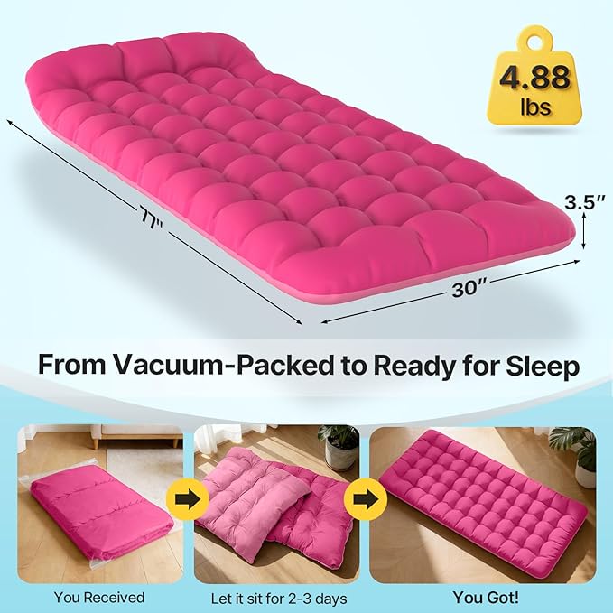 Slendor XXL Folding Camping Cot for Adults with Mattress Pillow Carry Bag 32 inch Extra Wide Portable Sleeping Cot 900LBS Support Outdoor Cot Bed for Office Nap Beach Travel RV