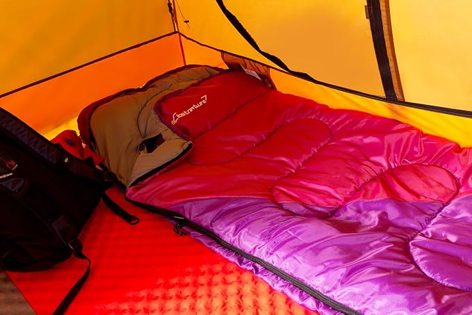 Clostnature Sleeping Bag for Adults and Kids - Lightweight Camping Sleeping Bag for Girls Boys Youths Ultralight Backpacking Sleeping Bag for Cold Weather - Compression Sack Included(Left Zipper)