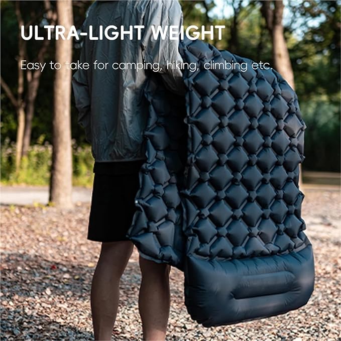 Self-Inflating Camping Air Mattress – with Pillow Outdoor Sleeping Pad for Hiking &amp Climbing(Camouflage)