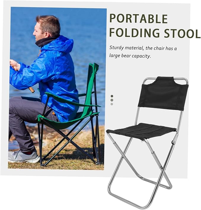 Beach Chair Folding Stool Portable and Collapsible Comfortable for Sedentary Use Suitable for Camping Fishing and Leisure