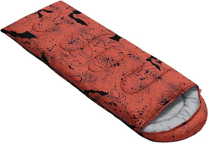Kids Sleeping Bag for Boys GirlsBasketball Print-Lightweight Warm Portable Outdoor Indoor-Waterproof Cold Weather Resistant Sleeping Bag for Camping Hiking