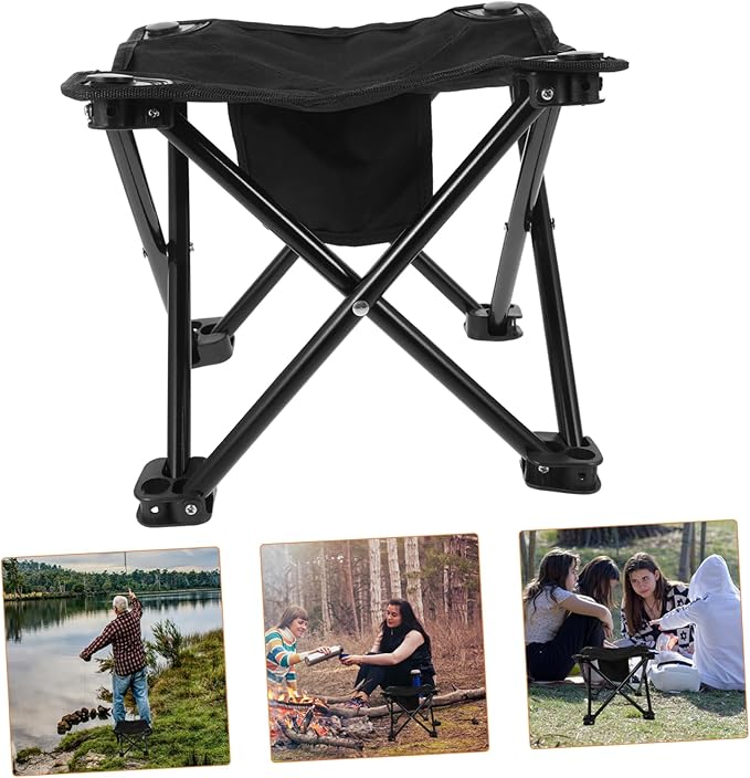 Lightweight Folding Chair Outdoor Oversized Camping Stool for Seat Bench