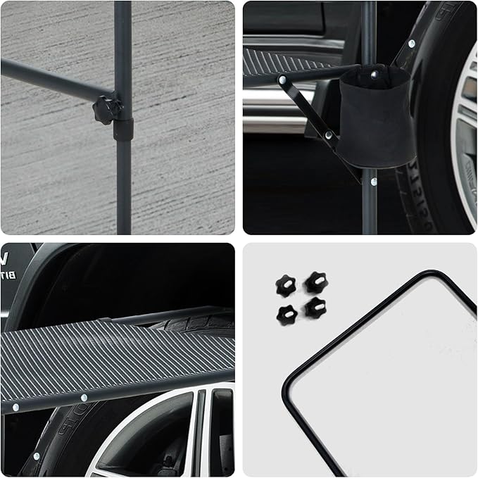 Nice C Tailgate Table Car Desk Aluminum Tailgate Table Car Camping Mounted Camping Tables Overlanding Gear Vehicle Tables Adjustable Height &amp Length Lightweight