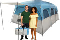 10-12 Person Large Camping Tent – Tall Family Cabin Outdoor Shelter with Room Divider Mesh Windows Water-Resistant Rainfly and Carry Bag for Camping and Outdoor Adventures – Wakeman Outdoors