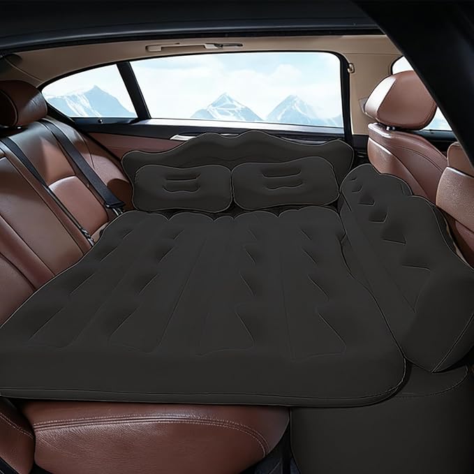Sturdy Convertible Travel Mattress Supporting Two Adults with Anti-Slip Design for Camping Adventures with Storage Bag for Backpacking and Vehicle Applications