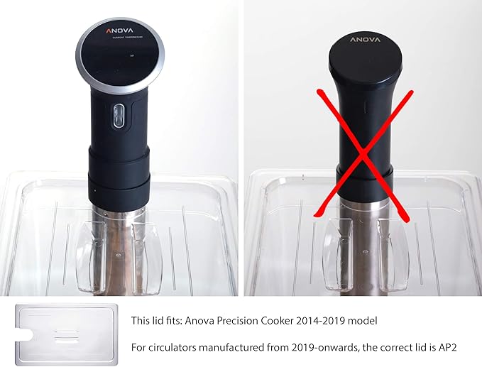 LIPAVI C20L-AP Lid for LIPAVI C20 Sous Vide Container tailored for the Anova Precision immersion circulator