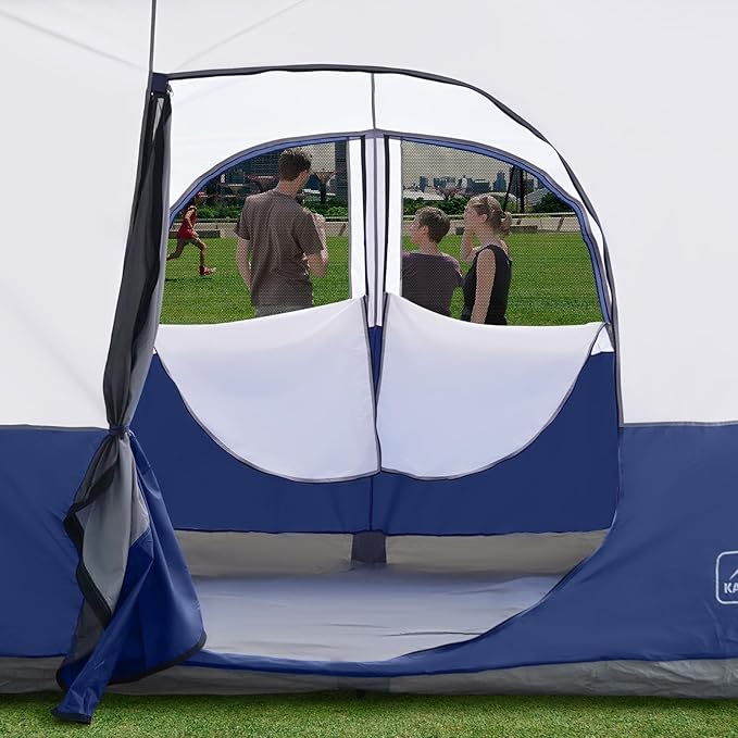 KAMPKEEPER Canopy Side Tent4-6 Person Camping Cube Tent for 10x10 Pop Up CanopiesEasy Up Gazebo with WindowCompatible with 10' Wide Canopy Tents
