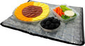 FlexiFreeze Party Mat Food Cooling Serving Platter – Buffet Display Chiller for Meat Cheese Fruit &amp Party Food Trays – Catering Supplies Cold Serving Mat Black (19 x 15)