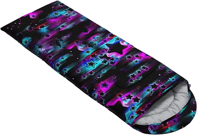 Kids Sleeping Bag for Boys GirlsBohemian Cowboy Print-Lightweight Warm Portable Outdoor Indoor-Waterproof Cold Weather Resistant Sleeping Bag for Camping Hiking