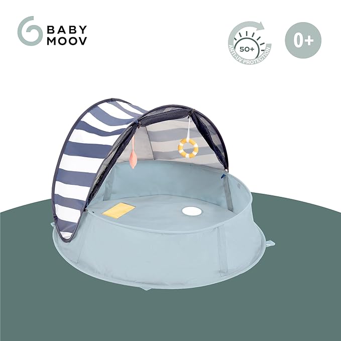 Babymoov Aquani Tent &amp Pool 3 in 1 Pop Up Tent Kiddie Pool and Play Area (Summer 2024 Essential) Marine One Size