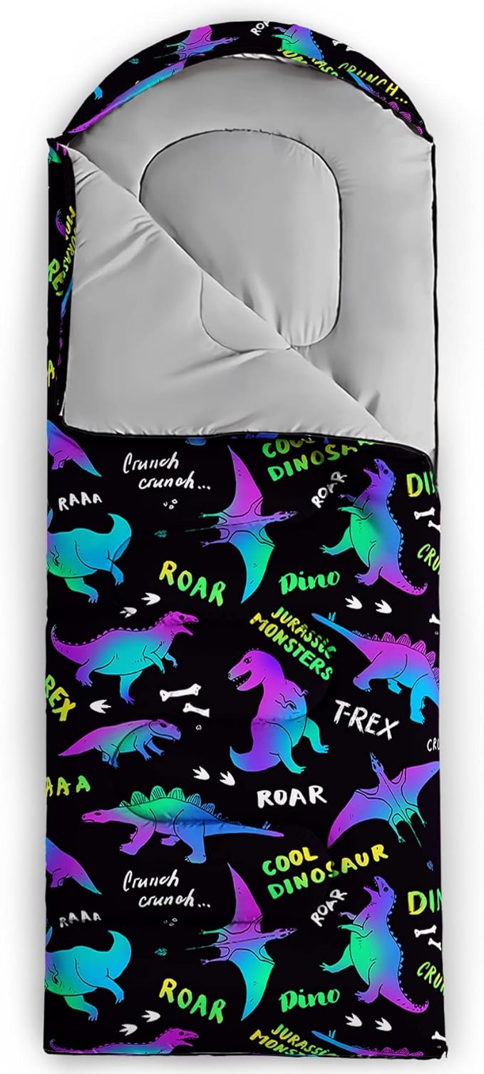 QOOMO Camping Sleeping Bags3 Season Warm &amp Cool WeatherLightweightWaterproof Sleeping Bags for Adults &amp KidsTravelingand OutdoorsCamping Gear Equipment