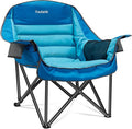 Oversized Camping Chair Portable Folding Camping Chairs with Side Pocket Cup Holder and Carry Bag Heavy Duty Outdoor Camping Chairs for Adults Fishing Sports Trip up to 400lbs Style 1