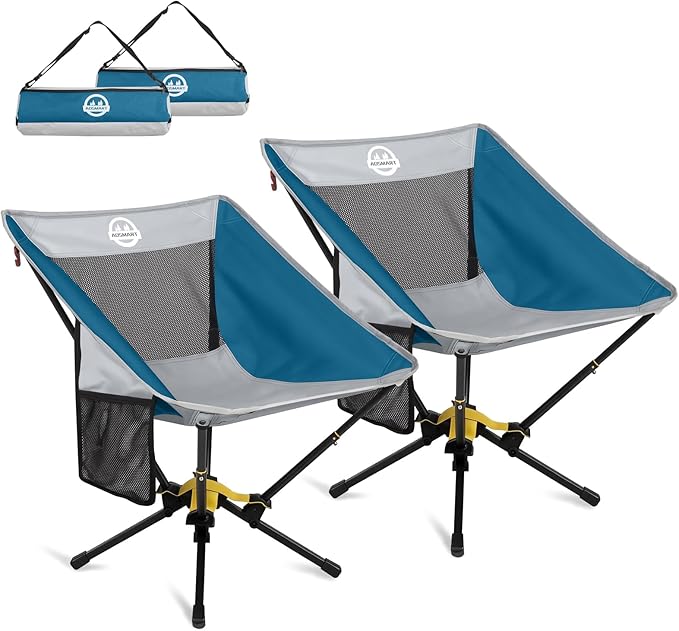 ADSMART Portable Camping Chair Lightweight Folding Chair for Camping - Outdoor Chair Supports 300 Lbs - Camp Chair Outdoor Adventures