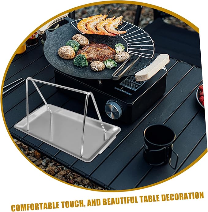 Stainless Steel Hanging Rack for BBQ and Cold Dishes Multi-use Food Display Stand for Restaurants and Hotels for Roasted Meat and Sausages Easy to Clean