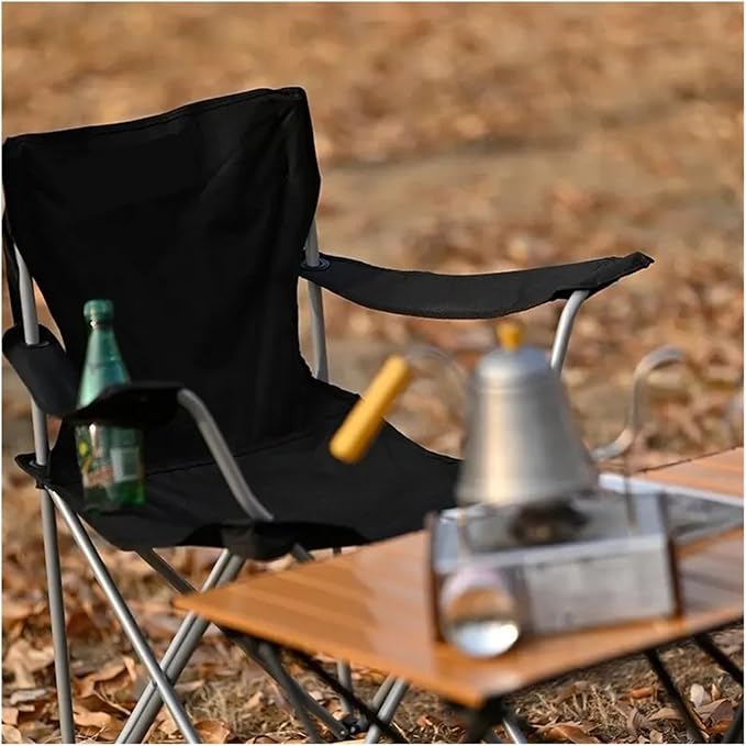 Outdoor Camping Chair Single Folding Armchair Portable Picnic Long Sitting Comfortable Back Fishing Beach Sketching Art