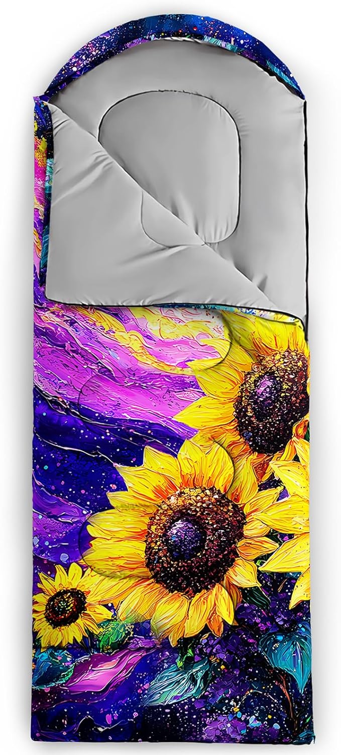 QOOMO Camping Sleeping Bags3 Season Warm &amp Cool WeatherLightweightWaterproof Sleeping Bags for Adults &amp KidsTravelingand OutdoorsCamping Gear Equipment