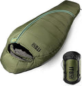 Mummy Sleeping Bag for Adults 25℉-36℉ Cold Weather Backpacking Sleeping Bag Lightweight 3-4 Season Winter Camp Bag with Adjustable Hood &amp Compression Sack Machine Washable