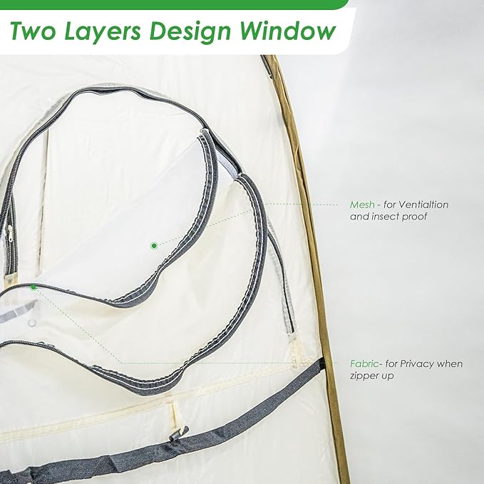 Portable Privacy Tent - Pop Up Shower &amp Changing Room for Outdoor Camping