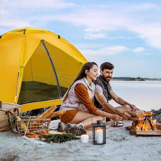 1-2 one Person Two Persons Small Camping Tents for Hiking with rainfly Esay Set up Dome Tent with Carrying BagBasic Portable Camping Small Tents for Backpacking
