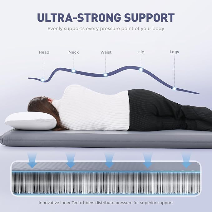 Elegear Camping Sleeping Pad with Multi-Function Electric Pump 4’’ Ultra-Thick &amp 1100lb Ultra-Support Camping Air Mattress Durable Sleeping Pad for Camping/Hiking/Tent/Home/Car Travel