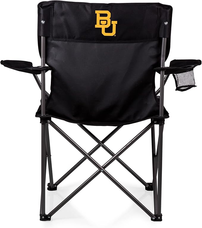 Picnic TIME NCAA PTZ Camp Chair Picnic Chair Beach Chair with Carrying Bag (Black)