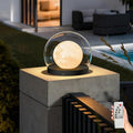Solar Post Lights IP54 Modern Pillar Light Waterproof Column Lamp Outdoor Dusk to Dawn Solar Post Cap Light with 3200K LEDFence Deck Cap Lights for Garden Deck Patio Outside Lighting (Lampshade)