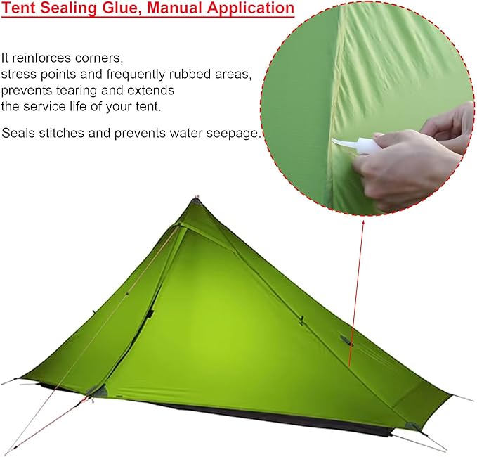 3FULGEAR Lanshan 1 Pro Upgraded Ultralight 1-Person Camping Tent – 3/4 Season 20D Double-Sided Silicone Nylon Waterproof Lightweight for Hiking Trekking Climbing
