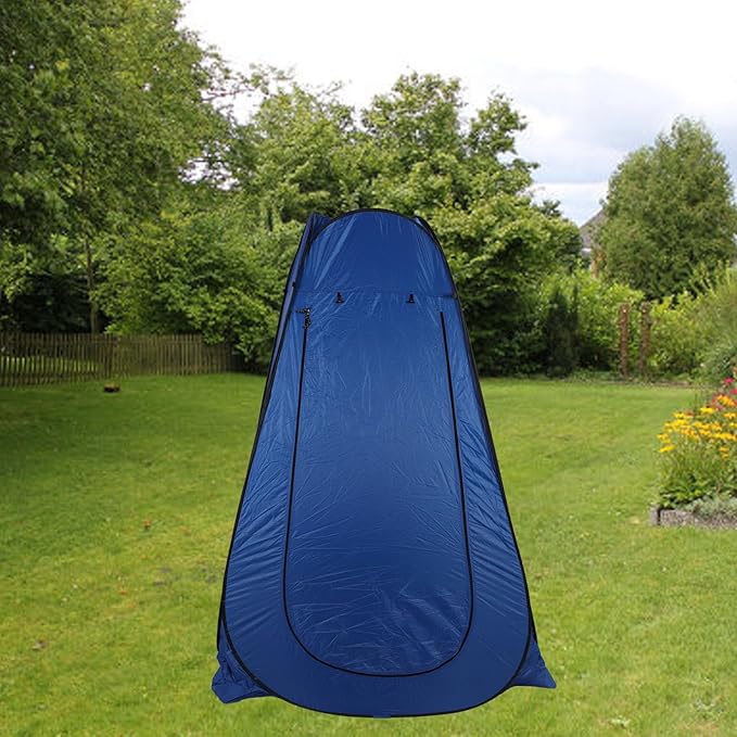 Alomejor Portable Camping Tent with 2 Window Shower Changing Room Dressing Tent for Outdoor Activities