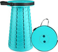 Hesanzol Portable Telescoping Stool Retractable Folding Stool for Camping Garden Fishing Hiking Travel BBQ Adjustable Collapsible Stools Max Load 400lbs