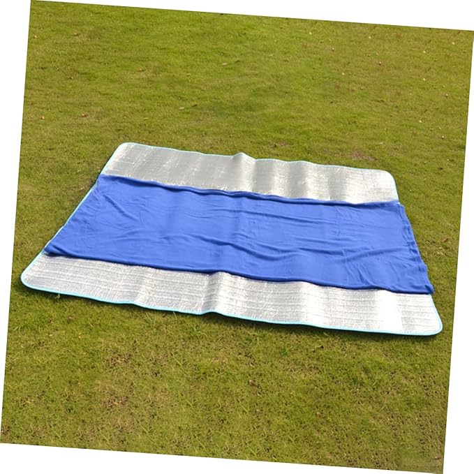 1pc Fleece Sleeping Bag for Outdoor Comfortable Picnic Blanket Washable Camping Mat Reusable Lawn Mat